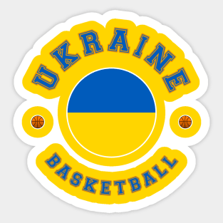 Ukraine Basketball Sticker